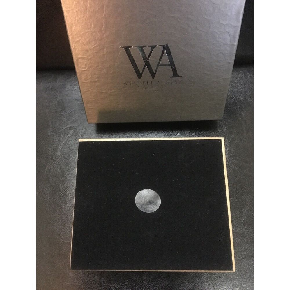 New NIB WENDELL AUGUST Wooden Box With FORGE Aluminum Top - Picture 3 of 7